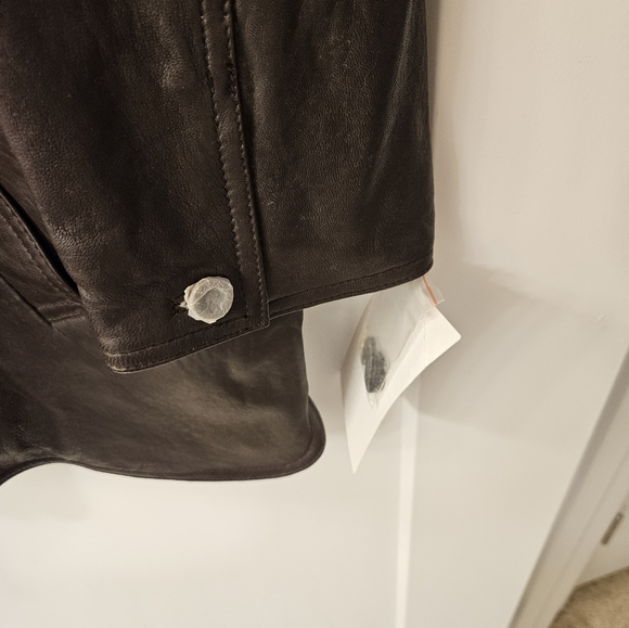NWT - "Leather Elements" Brown Soft Leather Coat - Size 1X - Picture 9 of 16